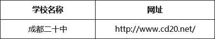 成都市成都二十中網(wǎng)址是什么？