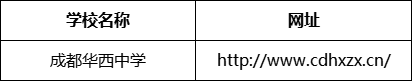 成都市成都華西中學網(wǎng)址是什么？