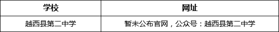 涼山州越西縣第二中學(xué)網(wǎng)址是什么？