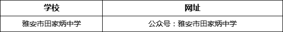 雅安市田家炳中學網(wǎng)址是什么？