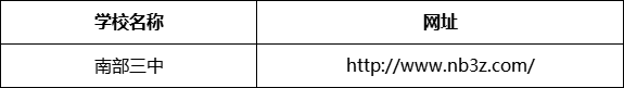 南充市南部三中（南部縣職業(yè)技術(shù)學(xué)校）網(wǎng)址是什么？