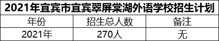 2024年宜賓市宜賓翠屏棠湖外語(yǔ)學(xué)校招生計(jì)劃是多少？